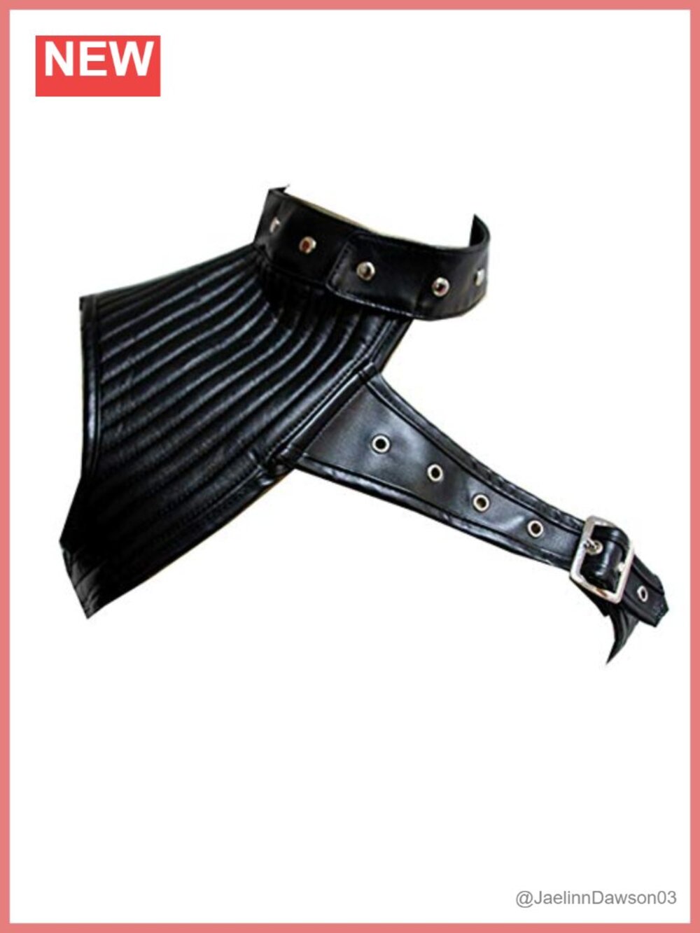 Faux Leather Steampunk Shoulder Shrug Jacket Armor Cosplay